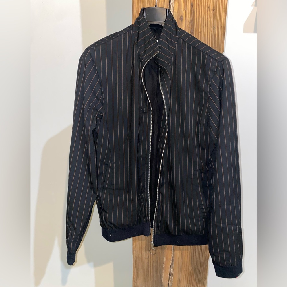 Jack & Jones black/red pinstripe Jacket